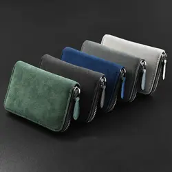 Multifunctional Card Bag 11 Cards Slot Credit Card Holder Anti Demagnetization Wallets Cards Cover Zipper Card Wallet for Men