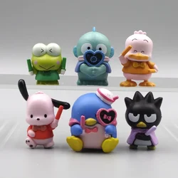 Sanrio Figures Gashapon Pochacco Fans Support Action Figure Hangyodon Tuxedosam Anime Kawaii Gifts Model Toy for Kids