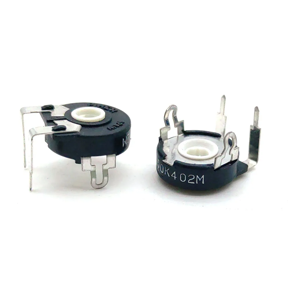 20pcs PIHER Adjustable Potentiometer PT15NV18-50K Horizontal Oval Hole Trimmer Potentiometer Wide Foot