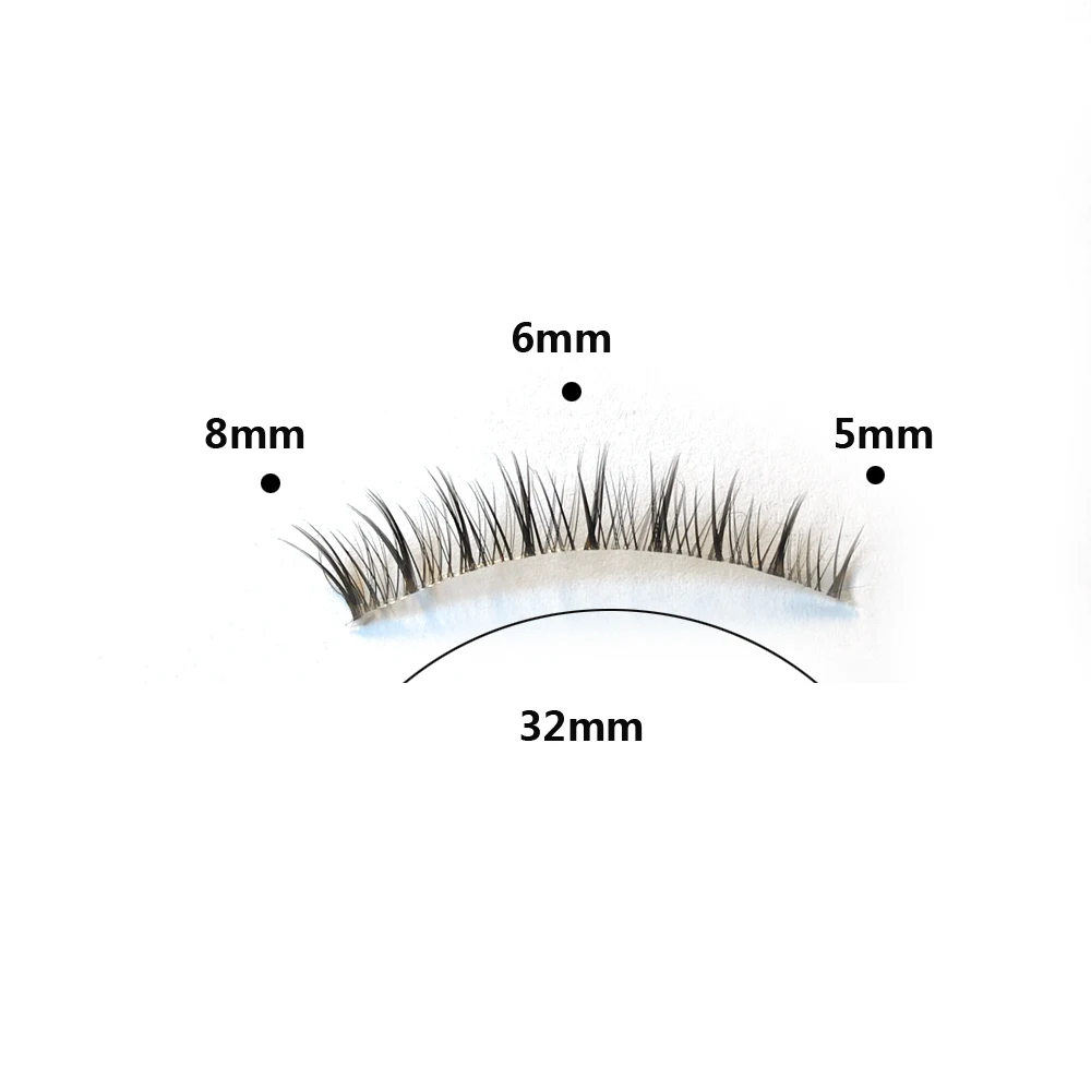 5 أزواج قصيرة الرموش الصناعية مجموعة حجم لينة واضحة الفرقة خفيفة الوزن ثلاثية الأبعاد المنك جلدة لينة قصيرة فو Cils اليدوية وهمية جلدة