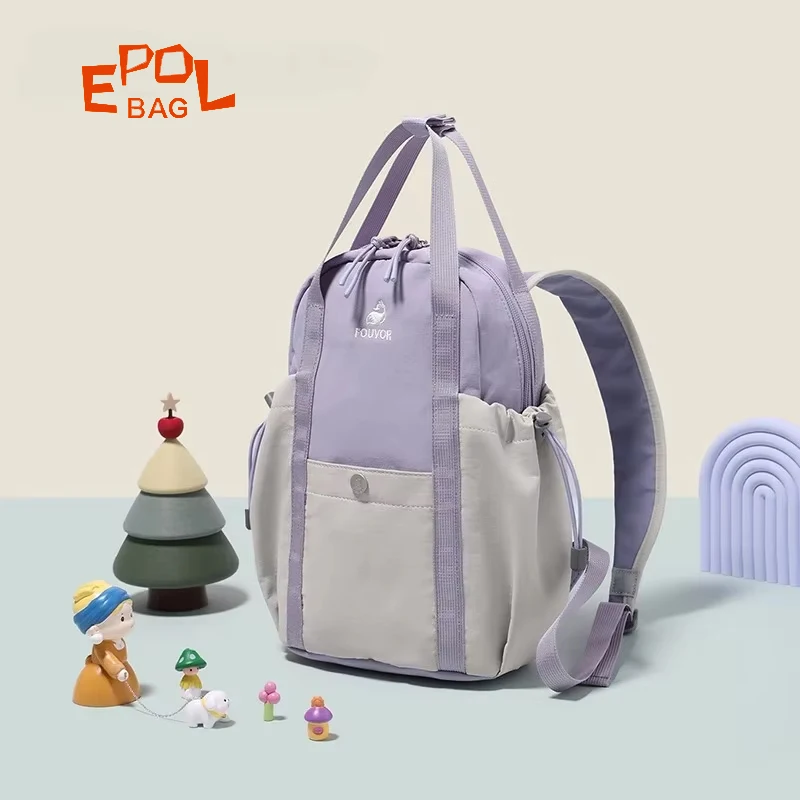 

EPOL Youth Backpack Sport Travel Backpack Women's Small Nylon Waterproof Multi-Pocket Students School Backpack 3047-01