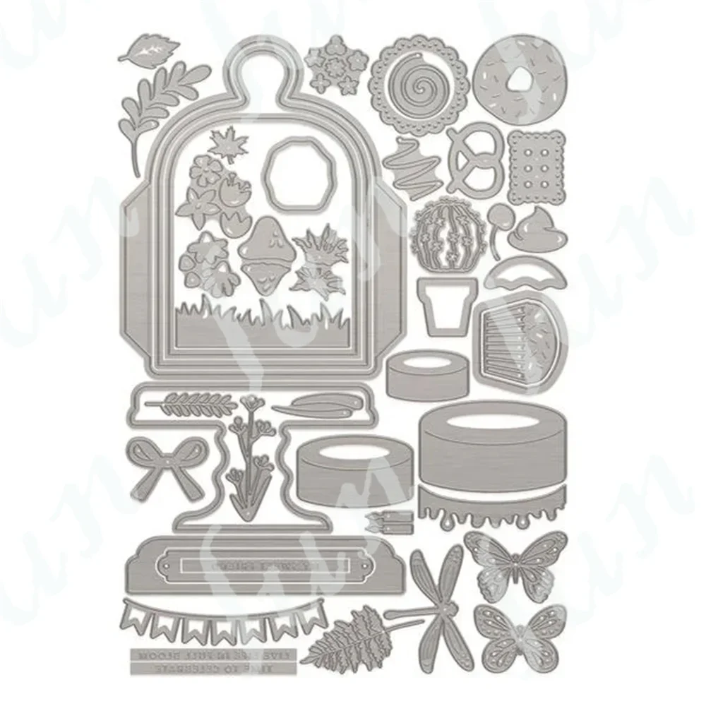 Metal Cutting Dies Stencils Scrapbooking Accessories for Card Making DIY Crafts New Bountiful Bell Jar Box Dies Supplies