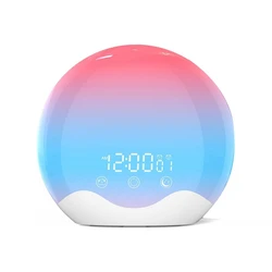 Sunrise Alarm Clock Wake Up Light With Touch Control,Dual-Sided Light Alarm Clock For Bedroom,Dual Alarm & Snooze Easy To Use