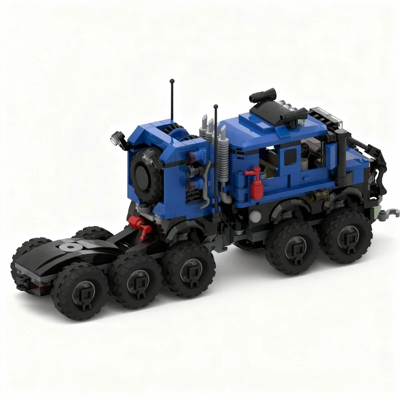 577pcs MOC Offroad Adventure Articulated Tractor Truck City Model Building Blocks Construction Toys Christmas Gifts Brick Kids