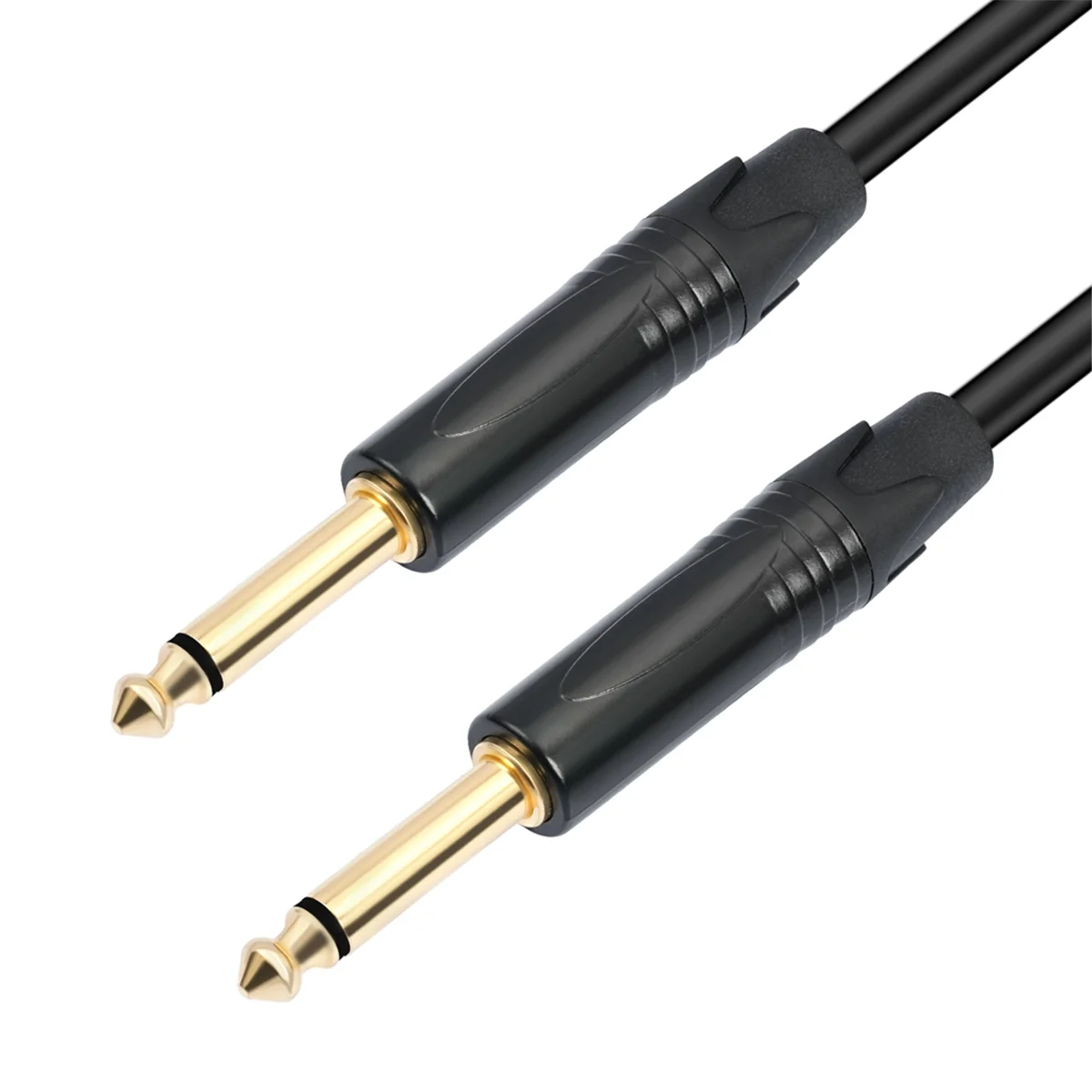 6.35mm 1/4 Guitar Cable Male to Male /TRS Balanced Stereo Audio Cable for Electric Guitar Bass Amp Mixer Speaker 300cm