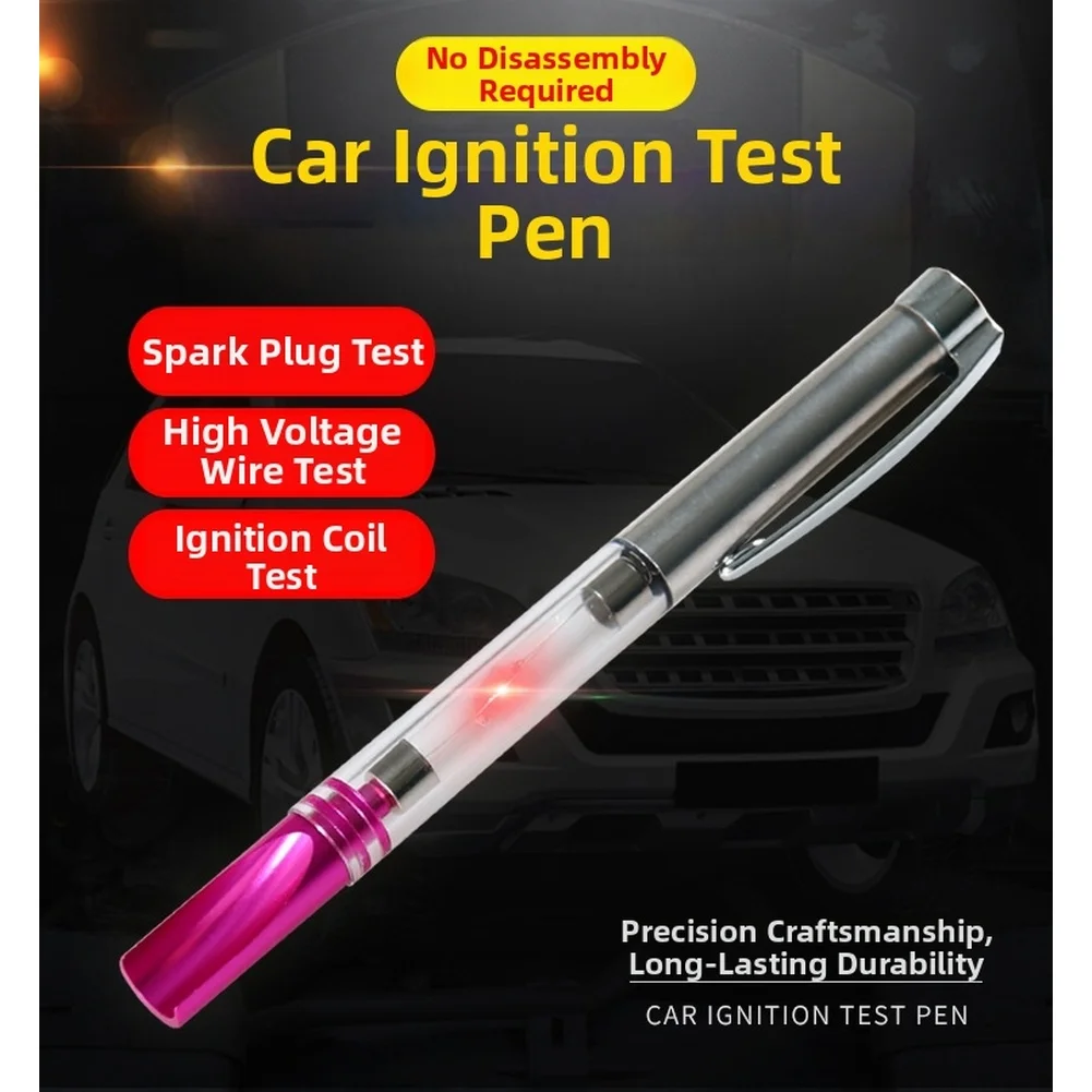 Portable Ignition Test Tool Ignition Tester Spark Tester Ignition Test Tool Grooved Tip Design Non-invasive Testing