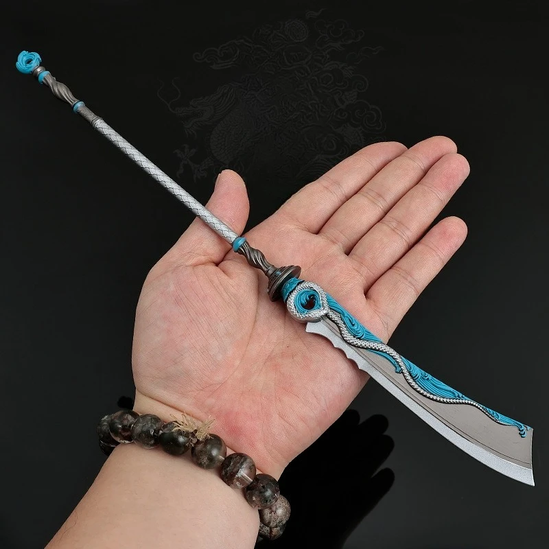 28cm/11.02in Where Winds Meet Game Peripheral Models Scalping Light Knives Metal Crafts Toys Swords Weapons Ornaments Desktop