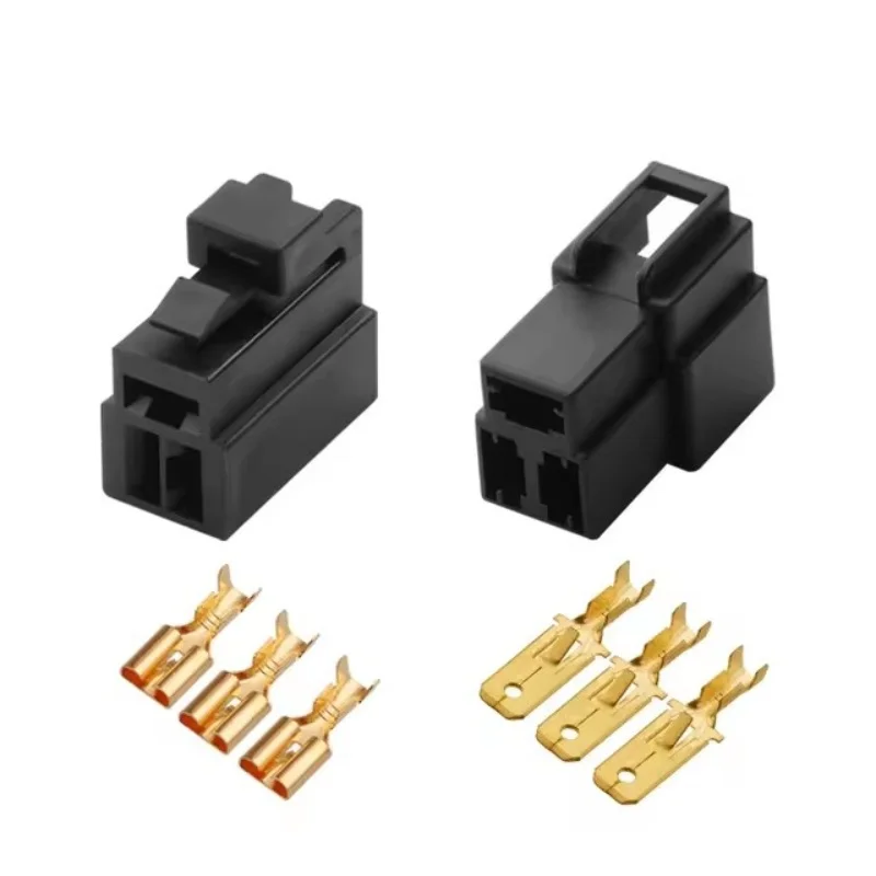 1-20sets Dj7034-6.3-11/21 3P 7122-2237 7123-2237 automobile connector  Including terminals connectors replace