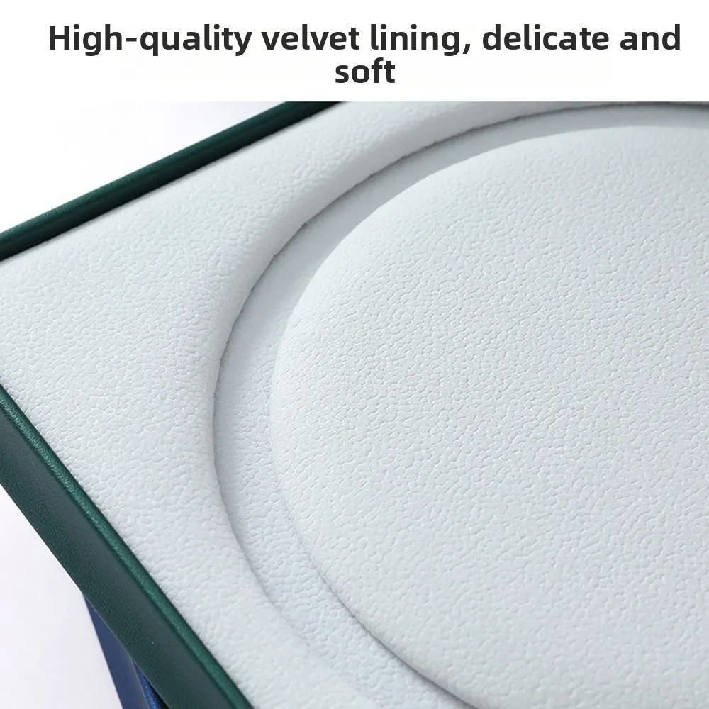 

Новая бархатная шкатулка для драгоценностей из искусственной кожи, однотонный чехол для колец, креативный держатель для браслета, подарочная упаковка