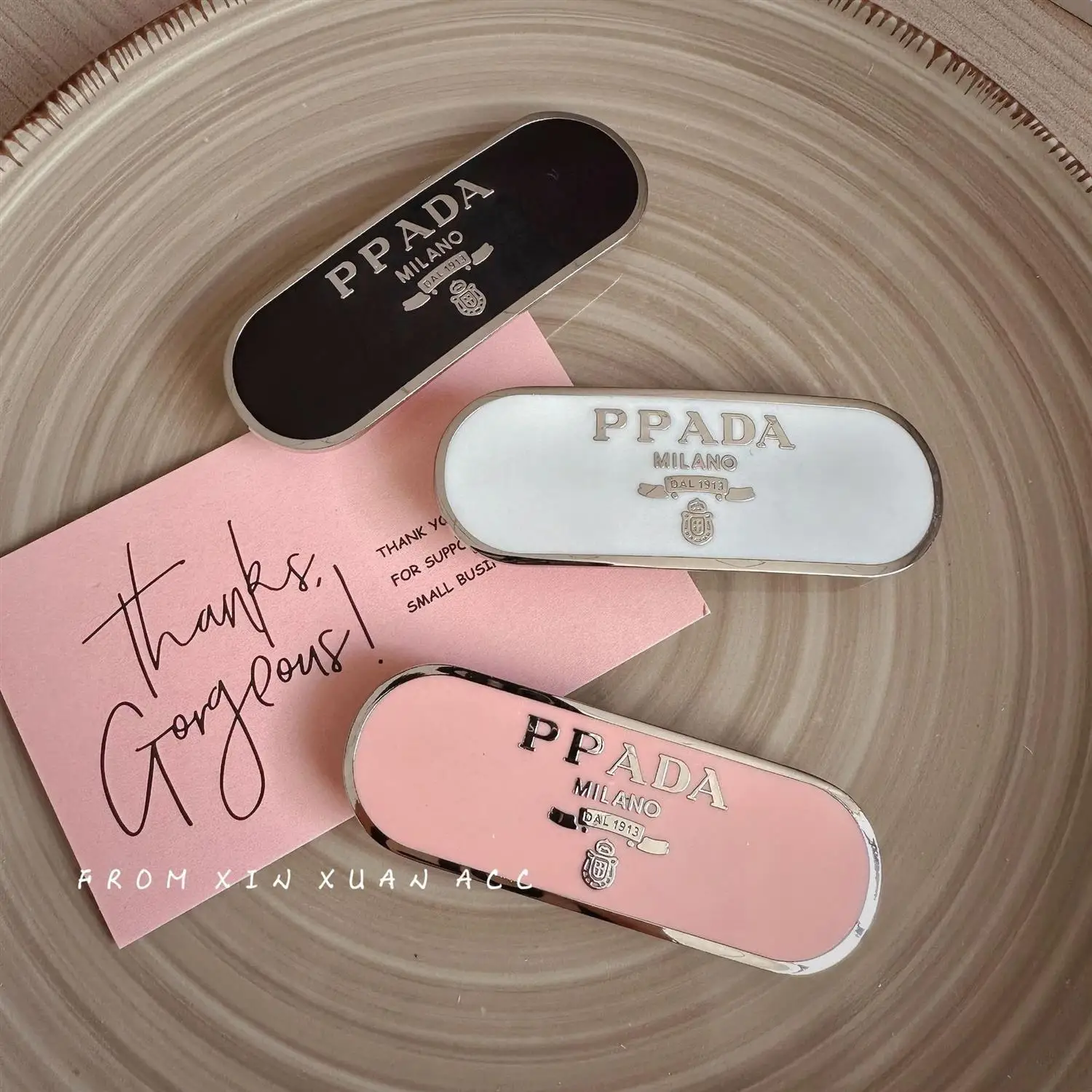 دبوس شعر معدني قديم مع حروف، مشبك حافة حروف، مشبك غرة جانبي ممتاز، مشبك زنبركي جديد على الطراز الفرنسي