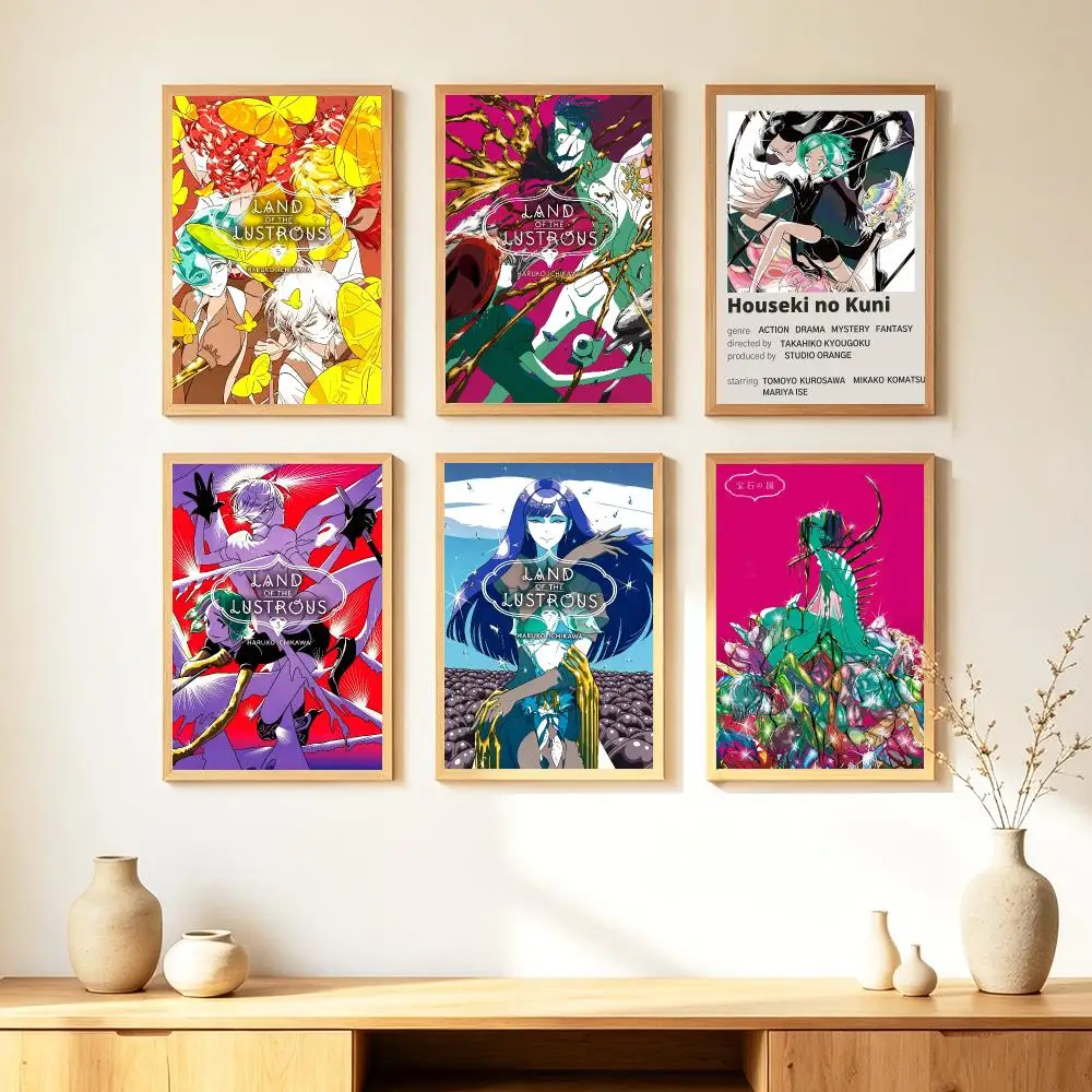Anime L-Land o-of t-the L-Lustrous Poster HD Poster Warm Home Decoration Suitable for Bedroom and Living Room Gifts Giving