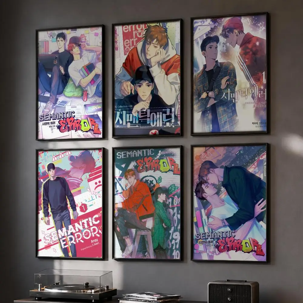 Anime S-Semantic E-Error Poster HD Home Wall Stickers House Hallway Living Room Bedroom Bar Office Decor Art Prints