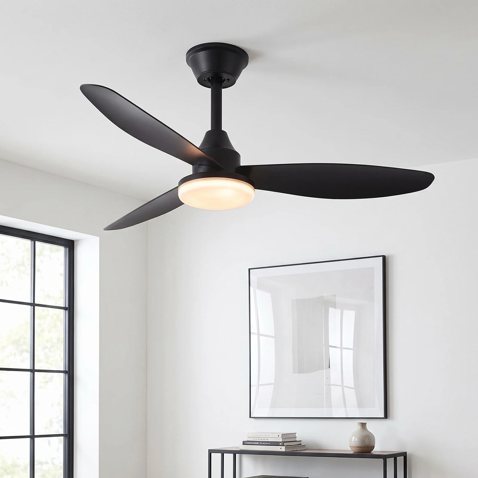 Ceiling Fans with Lights and Remote,Dimmable LED Light, Function,Modern  Indoor Outdoor Ceiling with Light for  Bedroom Patio