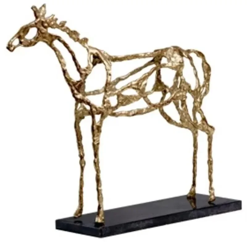 Modern animal decoration horse figurines creative new design sculpture home decoration gifts