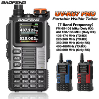 BAOFENG K67 PRO Walkie Talkie Multi Band 65-600MHz 640Ch Scrambler Dual Watch Freq Sweep AM FM VOX GMRS 2Way Radios UV-K67 PRO