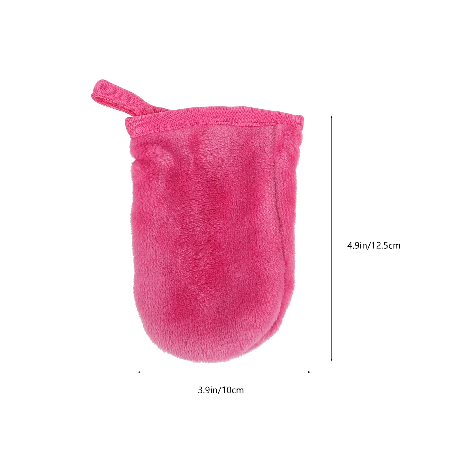 6pcs Facial Cleaning Gloves Makeup Remover Soft Microfiber Exfoliating Face Washing Mitts Hygienic Cleansing Glove With Hanging