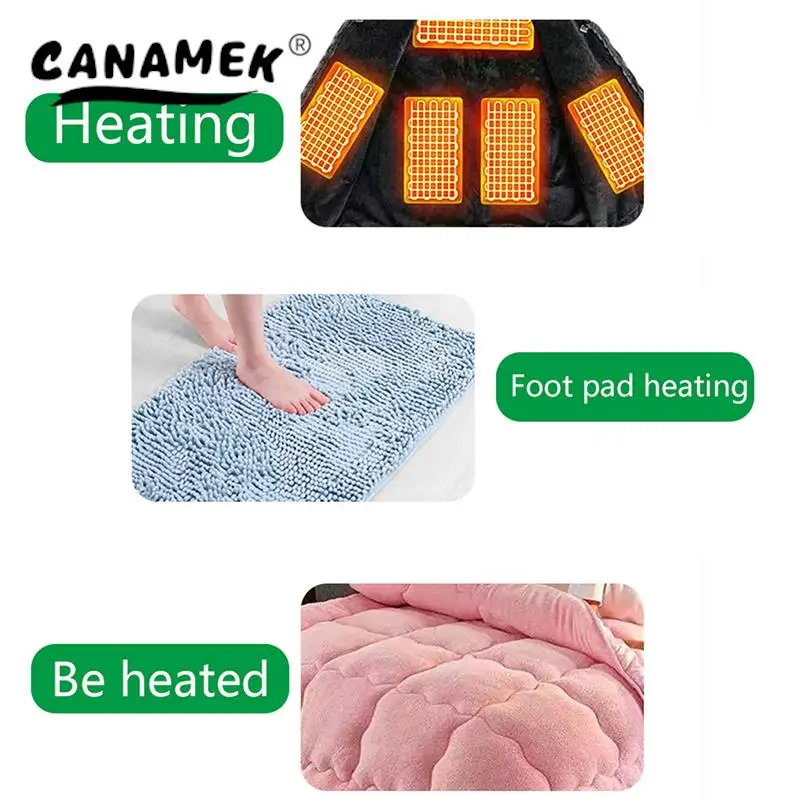 1Pc Cervical Vertebra Pillow Heating Pad USB Heating Wire Heating Mat 5V Electric Heating Element Non-Woven Film Heater Pad