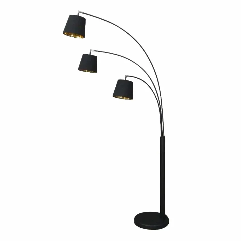 

Modern design arc floor lamp curve lamp with fabric lampshade stand light