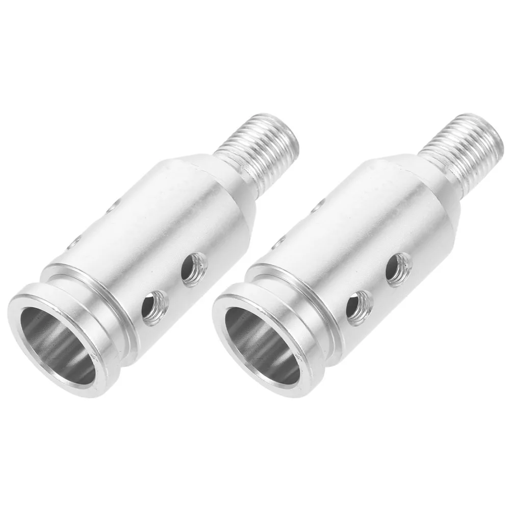 

Car Gear Shift Knob Adapter Kit Silver Aluminum Alloy Durable Easy Install Universal Fit for Various Vehicles Compatible Car