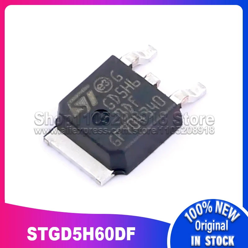 

10PCS~100PCS/LOT STGD5H60DF GD5H60DF GD5H6 0DF TO-252 100% New Spot stock
