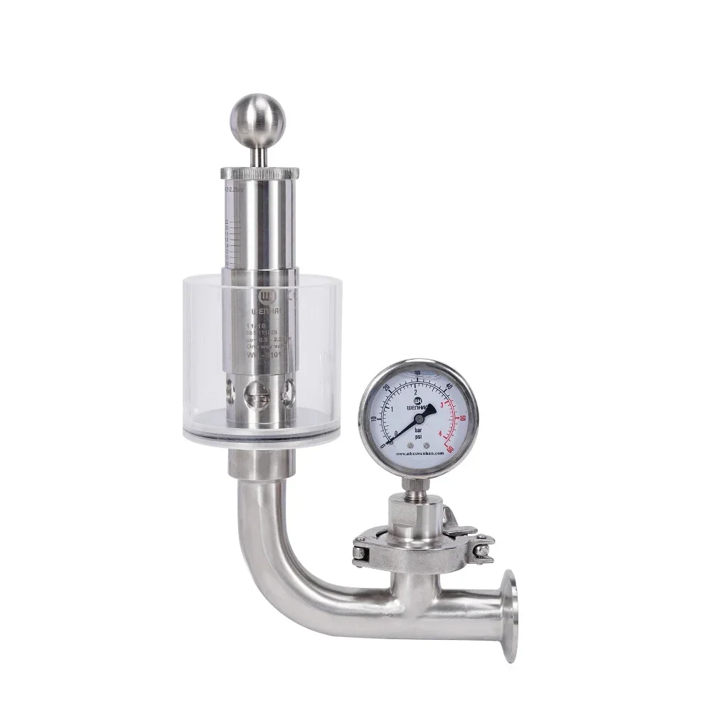 Regulador integrado do medidor de pressão da válvula de expansão com três braçadeiras