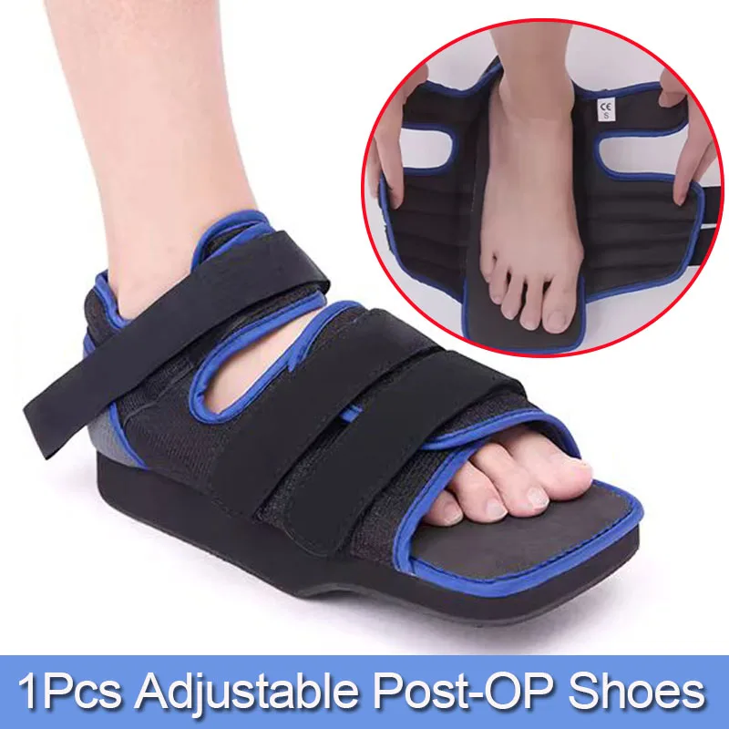 1Pcs Adjustable Post-op Orthopedic Shoes-Broken Toe Medical Foot Brace-For Off-loading Healing For Foot Surgery Relieve Pain