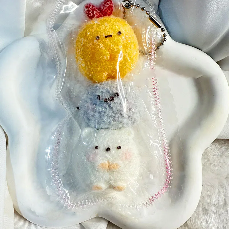 

Taba Squshy Cartoon Mini Value Pack Three: Bear Cat Dog Fidget Silicone Toys Squishy Sensory Toys Girls Birthday Gift Keychai