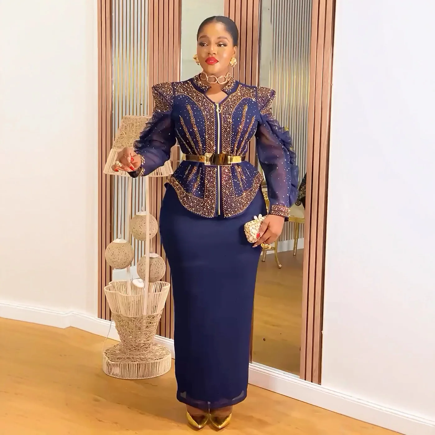 

Африканские платья для женщин, вечерние большие размеры, Дашики, Анкара, свадебное платье, комплект из 2 предметов, топы и юбки, костюмы, халаты, новинка 2023 года