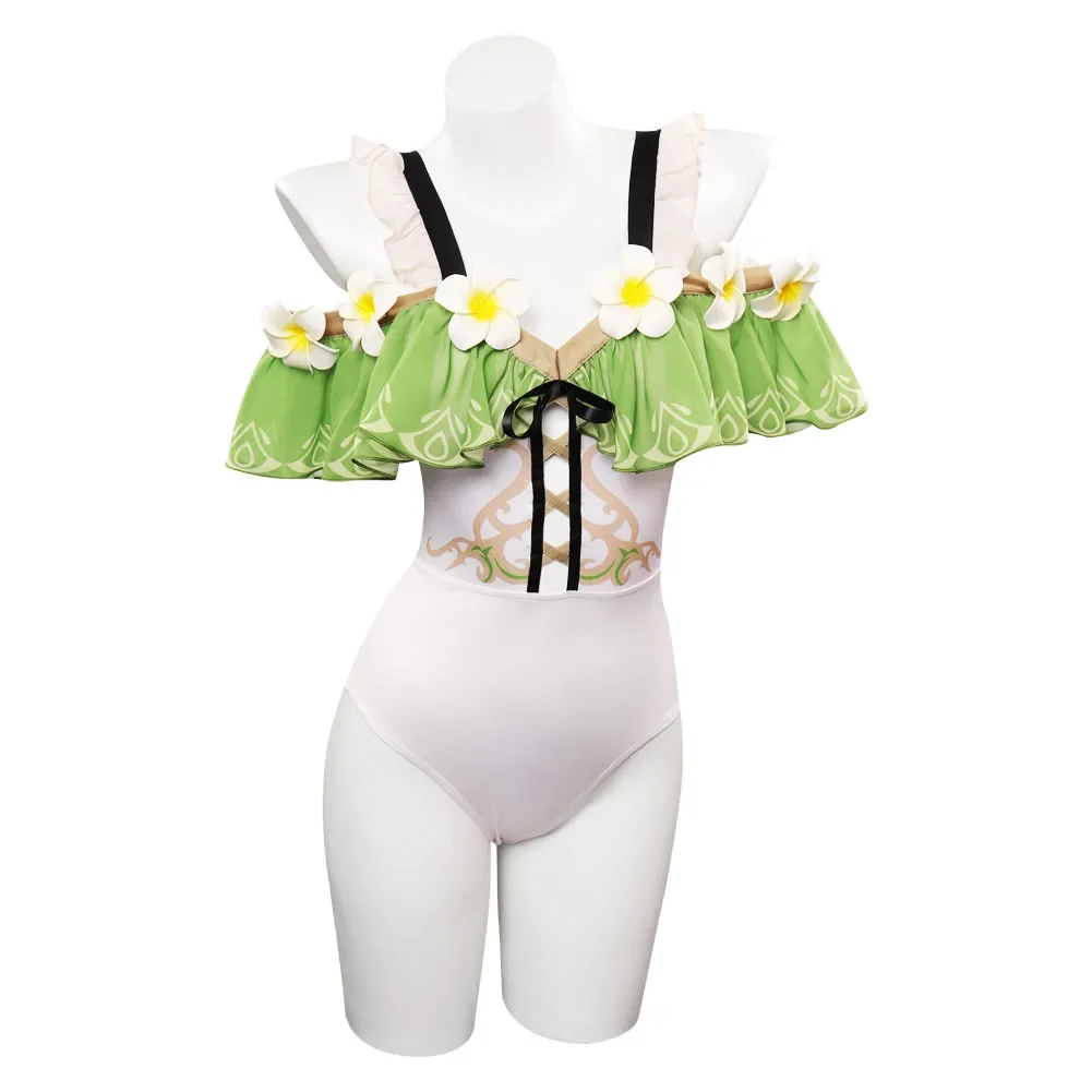 2025Genshin Impact Nahida Cosplay Costume Women Girls Dress Jumpsuit Swimsuit Fantasia Halloween Carnival Party Disguise Outfits