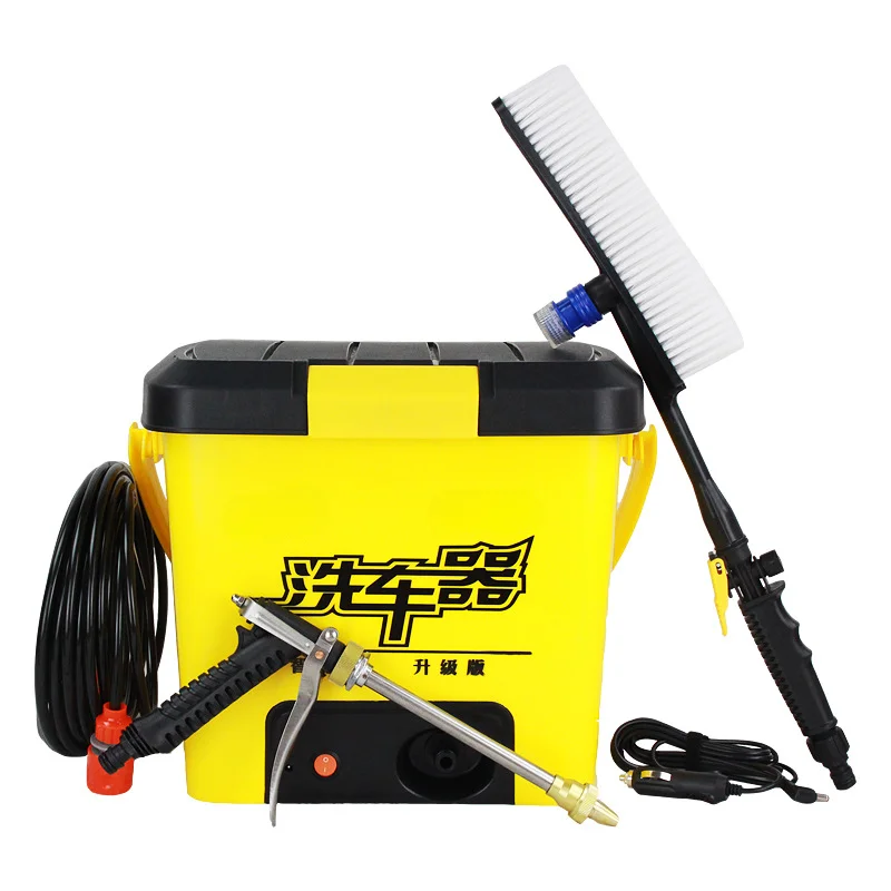 Portable Car Wash Equipment 25L Electric High Pressure 12V Motor Pump High Pressure Washer Foam Generator Car Wash portable