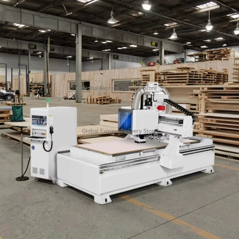 High Efficiency CNC Linear Multi-Processing Woodworking Machinery Easy to Operate with Key Motor Components