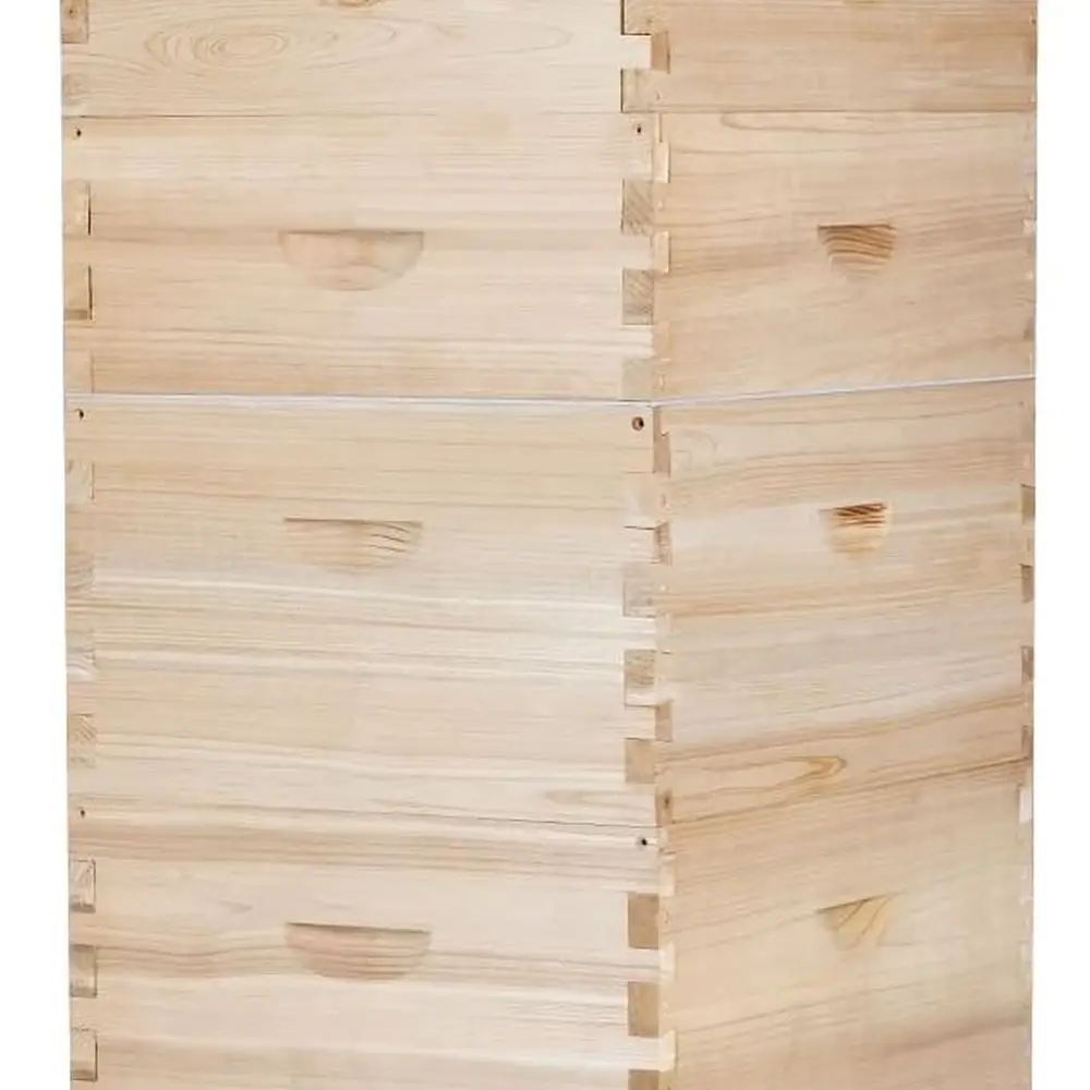 

Complete 10-Frame Langstroth Beehive Kit with 2 Deep Brood Boxes and 2 Medium Supers