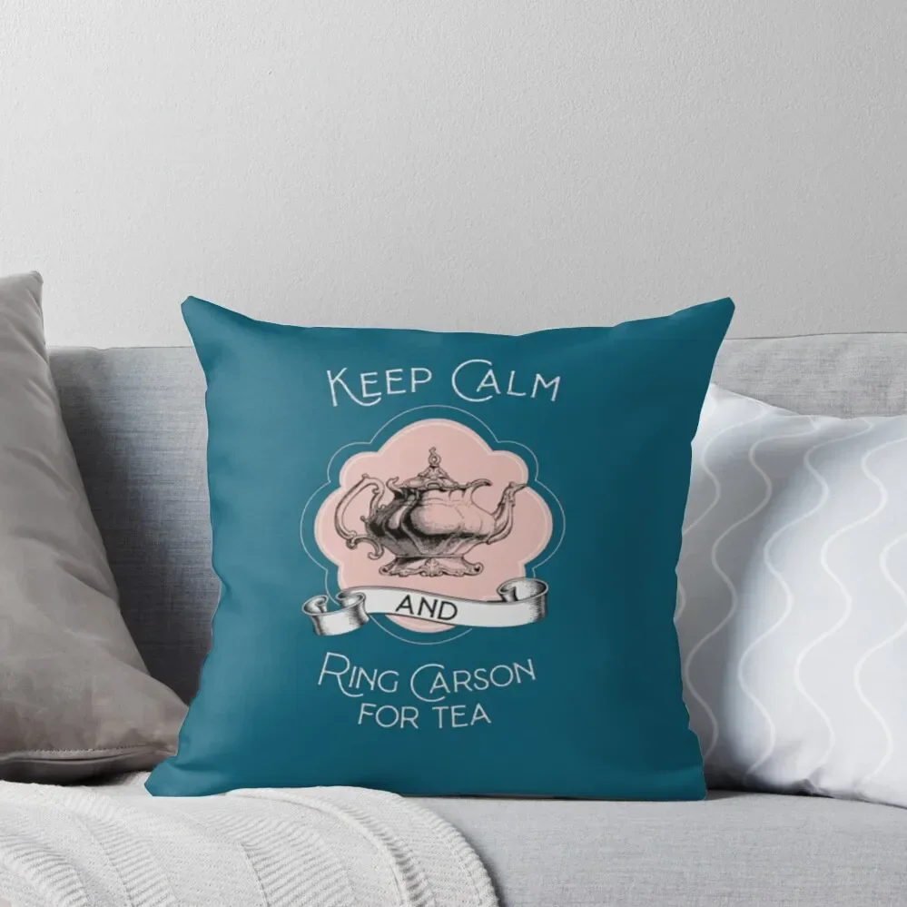 Keep Calm and Ring Carson Throw Pillow autumn pillowcase luxury home accessories christmas supplies pillow