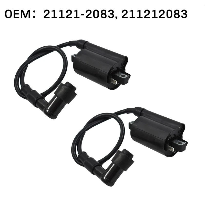 2Pcs Lawn Mower Ignition Coil 21121-2083 211212083 For John Deere 2653 GAS/ 260 /265 /285/320 /425 /445