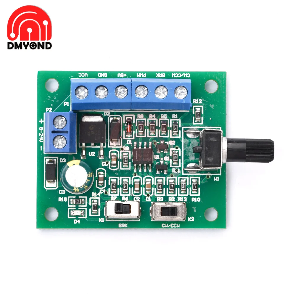 DC8-24V Brushless DC Motor Speed Controller Driver PWM Speed Control Board Pinpoint Regulator Forward And Backward Control 18KHz