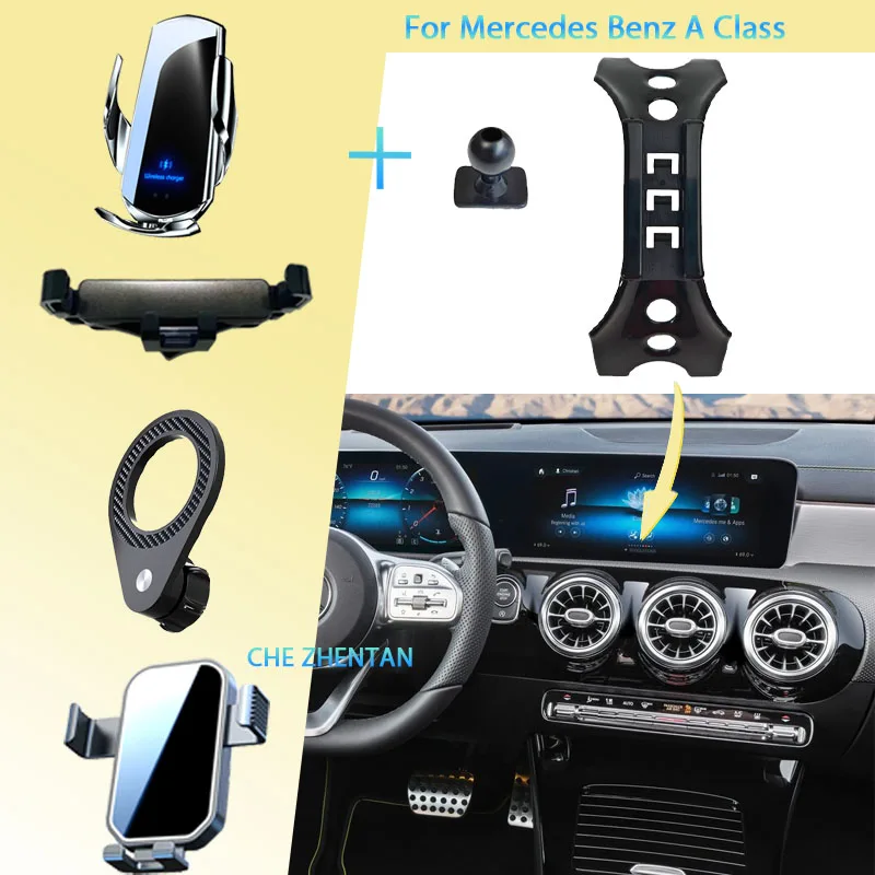 

Car Mobile Cell Stand for Mercedes Benz A Class W177 2019-2025 Car Mount Air Vent Phone Bracket Gravity Holder Auto Accessories