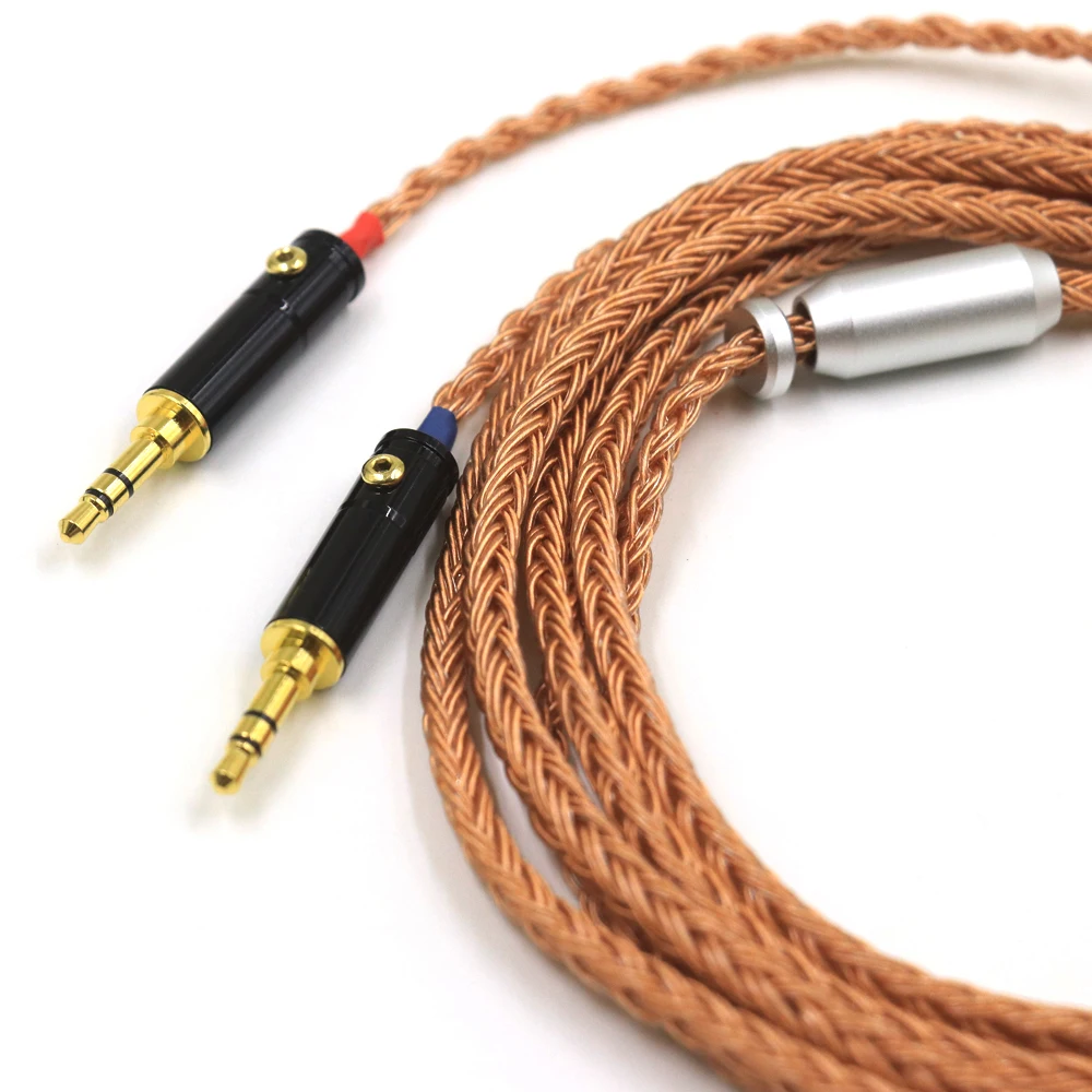 Haldane 16core (รุ่นปรับปรุง) เดี่ยวคริสตัลทองแดงสายอัพเกรดสําหรับ Sundara Aventho Focal Elegia t1 MDR-Z he400s D7200 9200