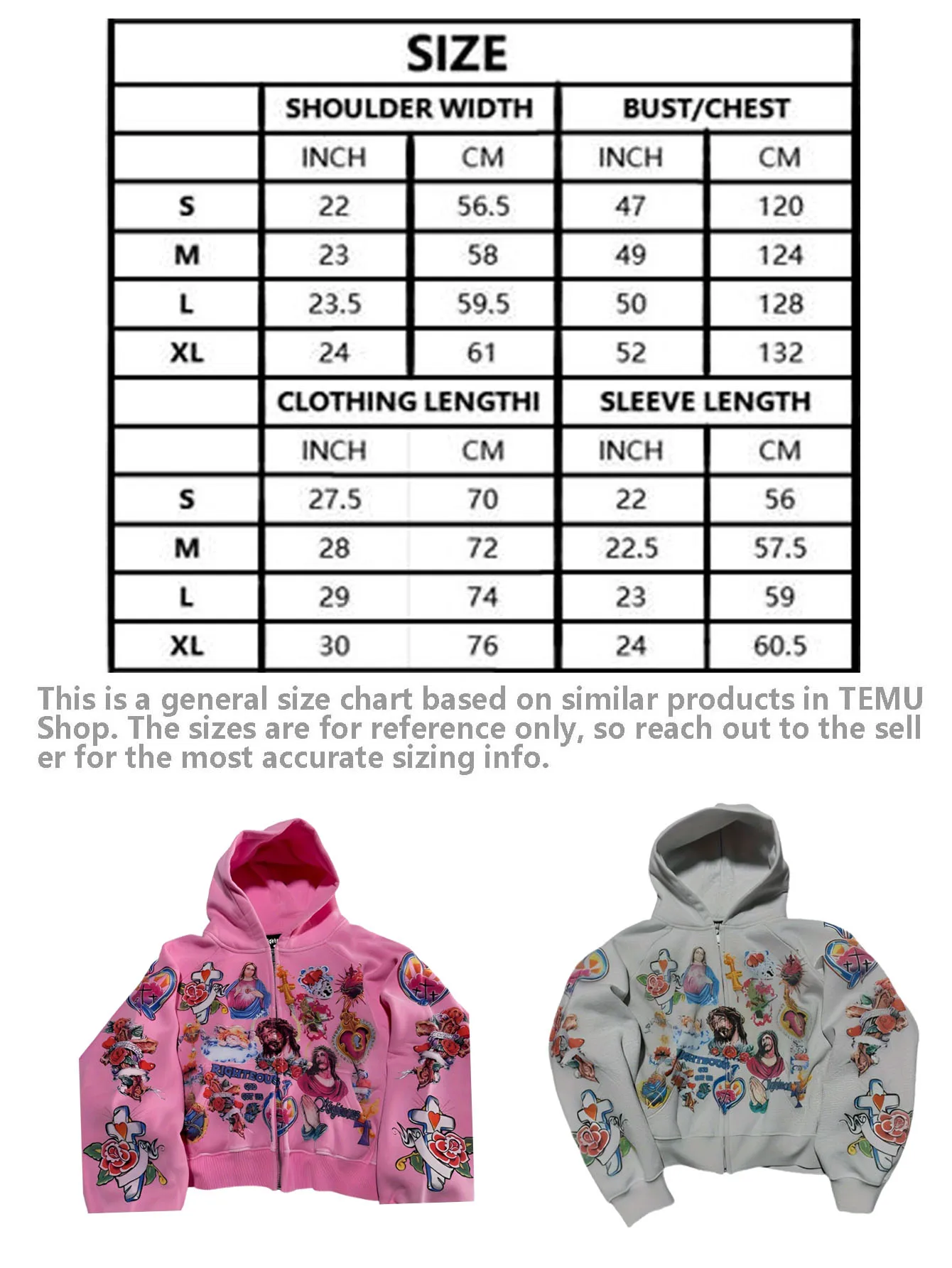 Women's Gothic Hoodies Fashion Harajuku Streetwear Jesus Printing Graffiti Pullover