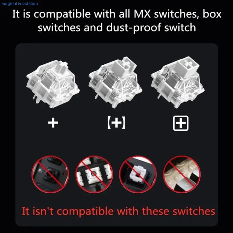 N2UB High Transparency Keyboards Keycaps 500 Million Press Tests Smooth Gaming Typing Enhances Backlight 1U/2U