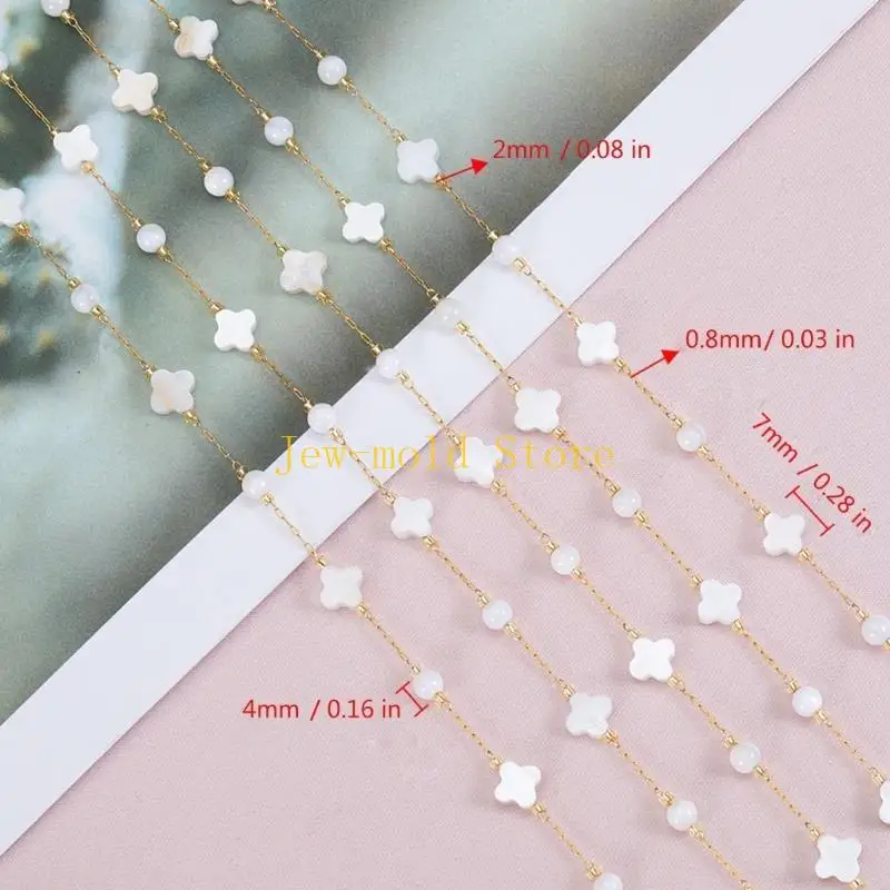 C71B Elegant Faceted Bead Stainless Steel Chain Vibrant Faceted Beaded Chain Stainless Steel 1 Meter Chain DIY Craft