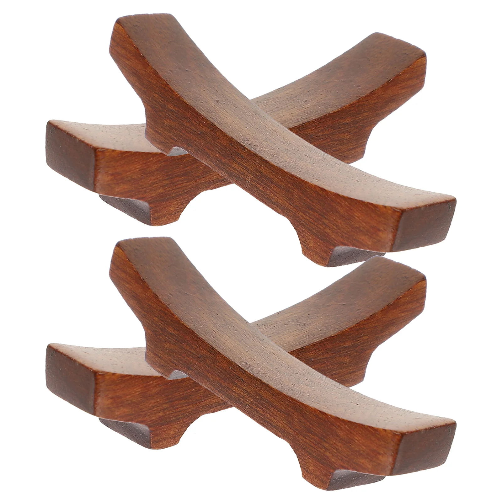 

4pcs Wooden Chopstick Rests Boat Shape Spoon Fork Household Tableware Rustic Wood Chopstick Stand Japanese Style Cutlery Holder