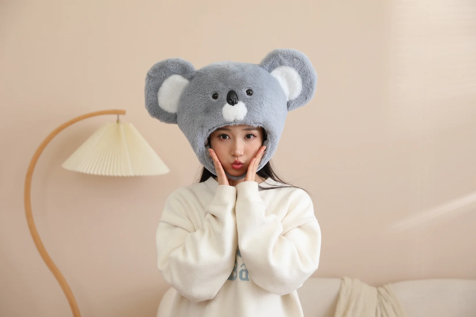 قبعة كوالا عقال للأطفال والكبار آذان الحيوانات الساحرة لجميع القديسين كوسبلاي صور كشك قبعة زي