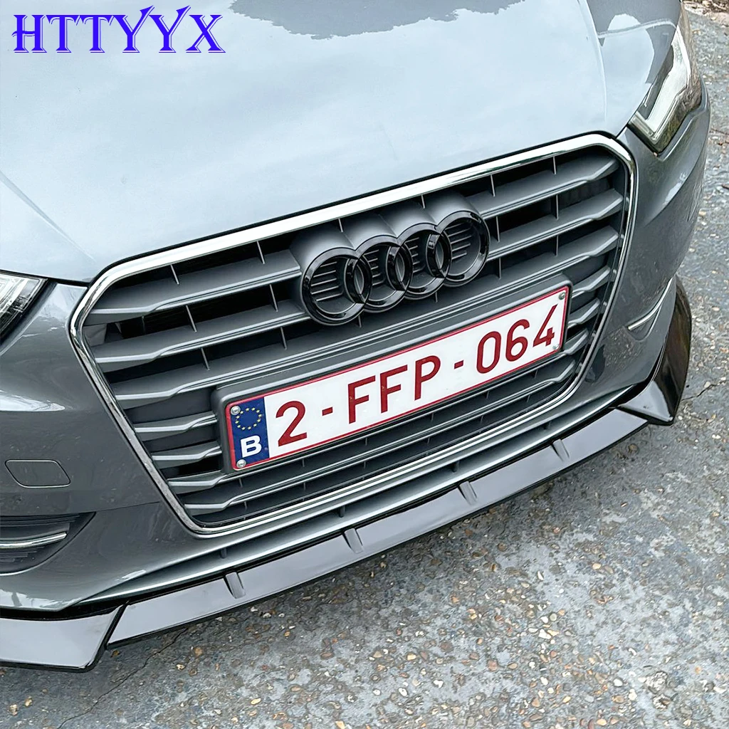 Fit For AUDI A3 8V 2012-2016 Sedan Car Front Bumper Splitter Lip Diffuser Body Kit Spoiler Guard(Not For S-Line MODELS)