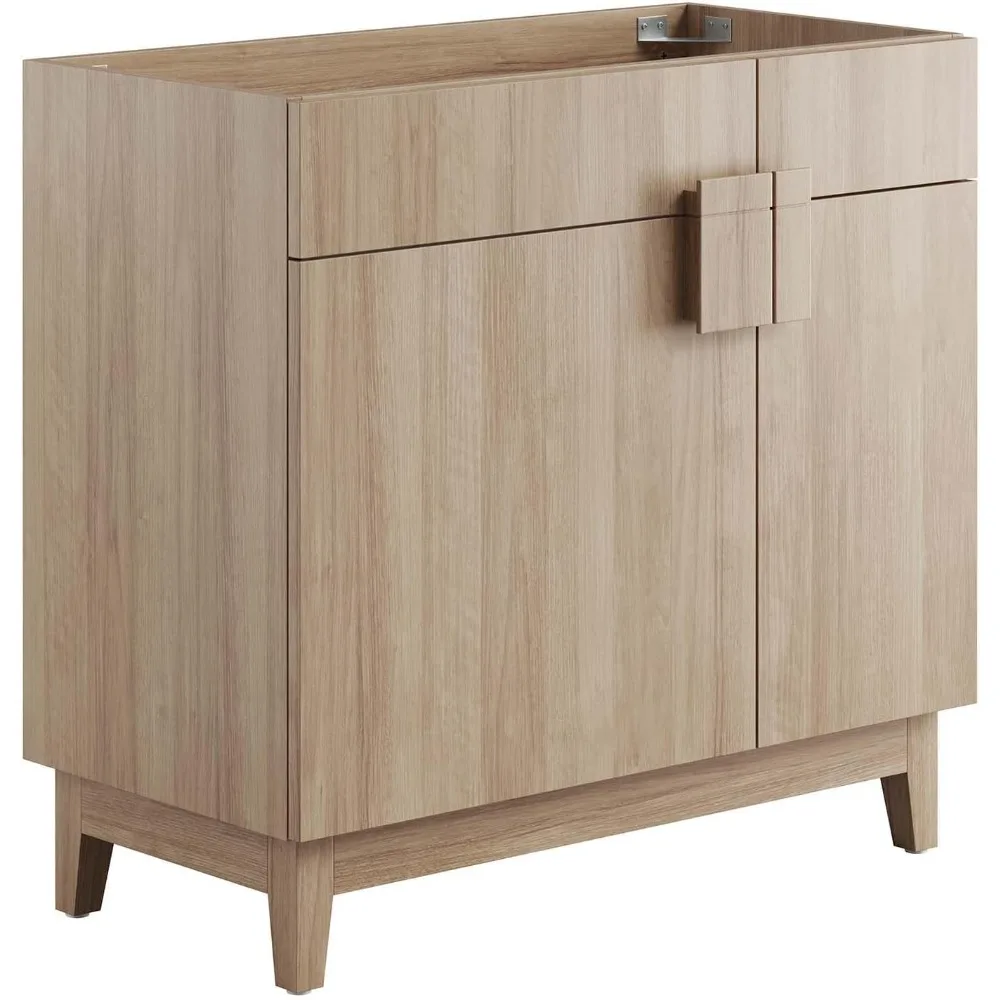 36 خزانة حمام من خشب البلوط بدون حوض حوض