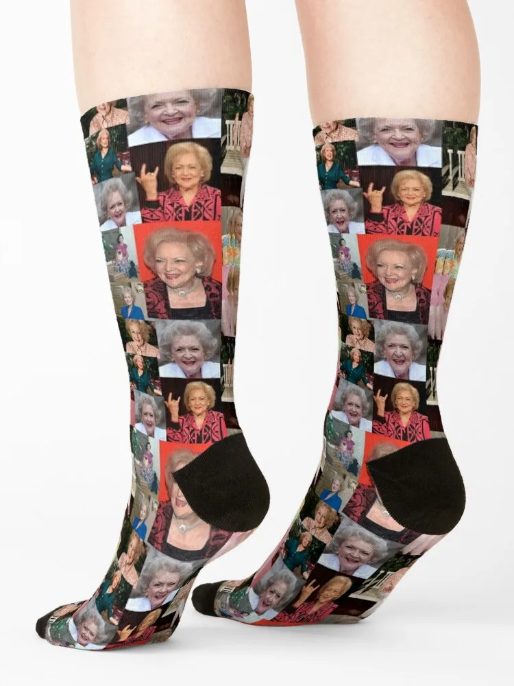 betty white Socks hockey retro gym christmas gift Mens Socks Women's