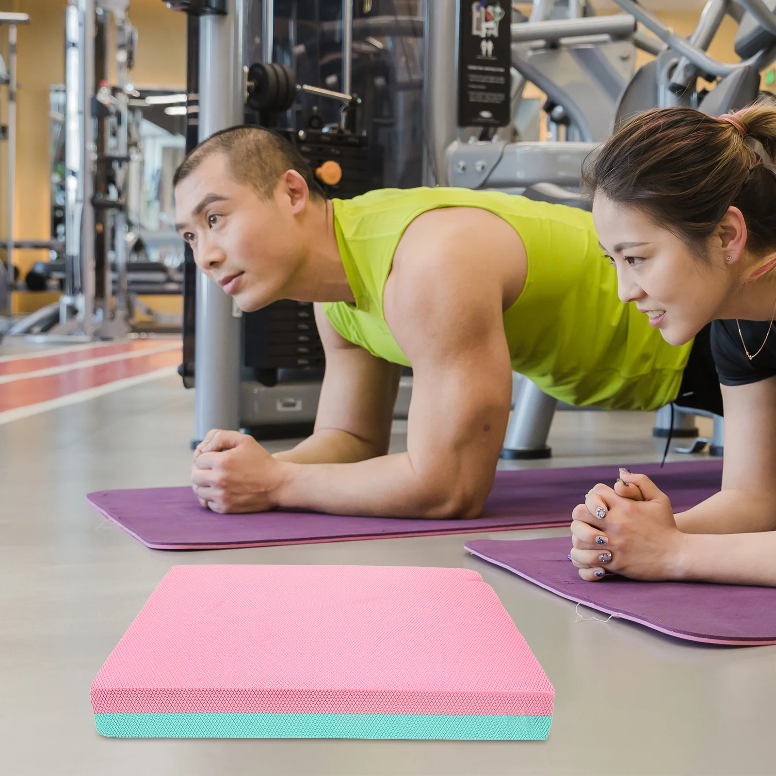 แผ่นรองออกกำลังกายแบบพกพาสำหรับโยคะและการฝึกความมั่นคง แผ่นรองออกกำลังกายอเนกประสงค์ อุปกรณ์ออกกำลังกายแบบไม่ลื่น