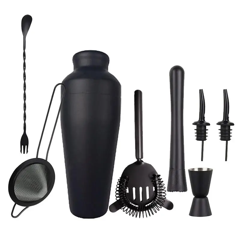 

Bar Shaker Set 8PCS/Set Boston Cocktail Shaker Bar Tools 700ml Professional Margarita Mixer Drink Shaker For Bar Accessories