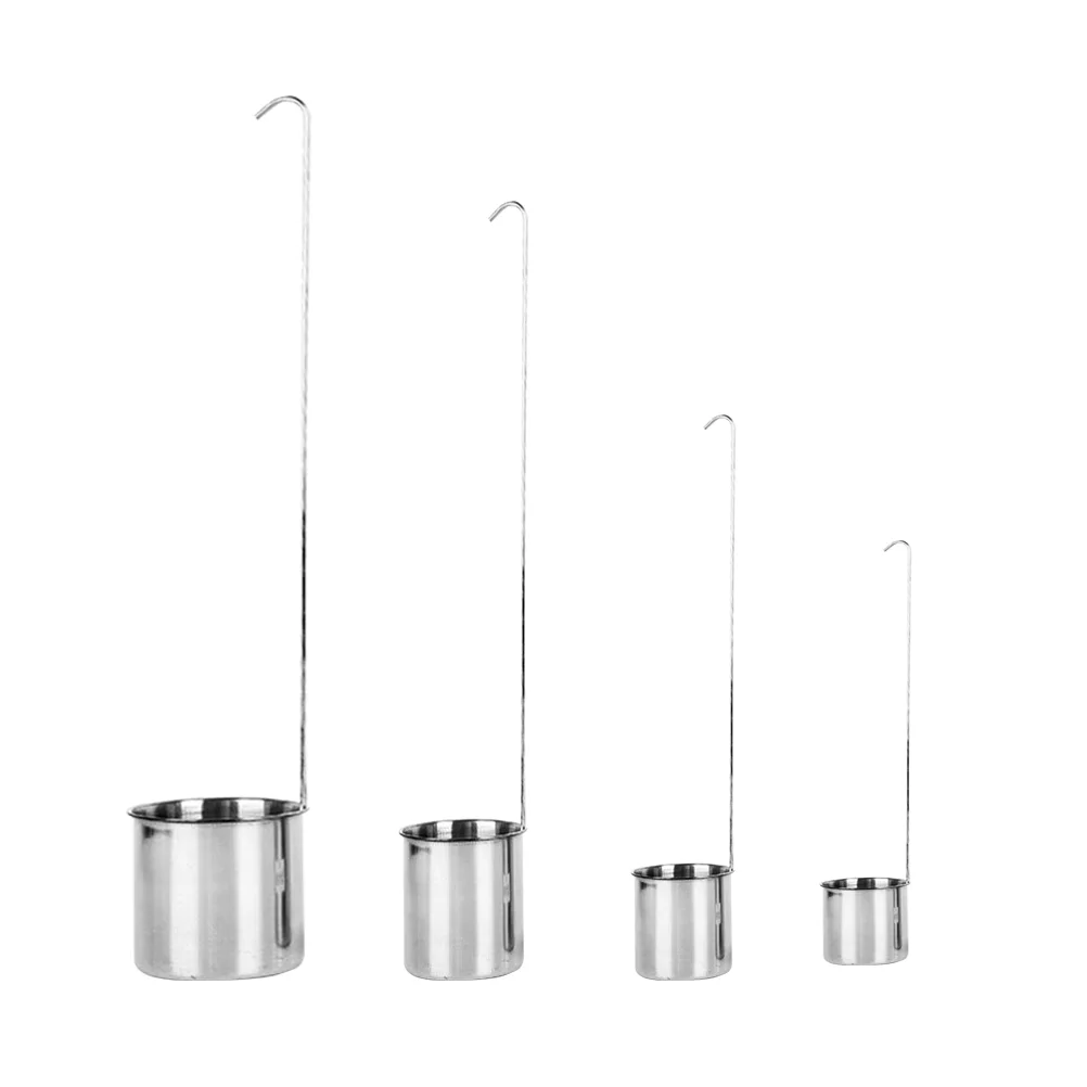 

4 PCS Measuring Cups for Bar Sauce Ladle Dipper Non-magnetic Long Handle Bartending