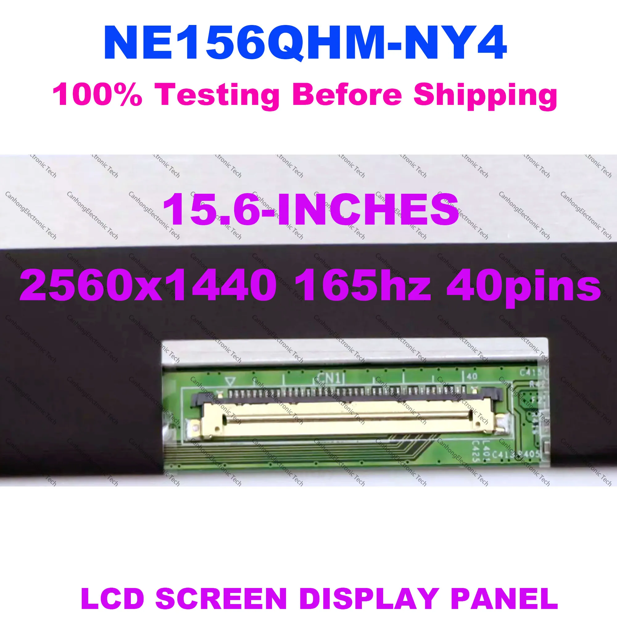 15,6 zoll NE156QHM-NY4 NE156QHM-NY2 V 8,0 NE156QHM-NY5 Laptop LCD Bildschirm Ersatz-Panel QHD 2560x1440 IPS 165Hz 40pins