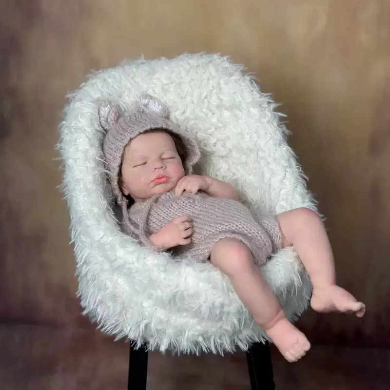 48cm Solid Silicone Sleeping Reborn Baby Boy Doll Realistic Newborn Doll Handmade Soft Touch Stretchable Doll Toy Gift